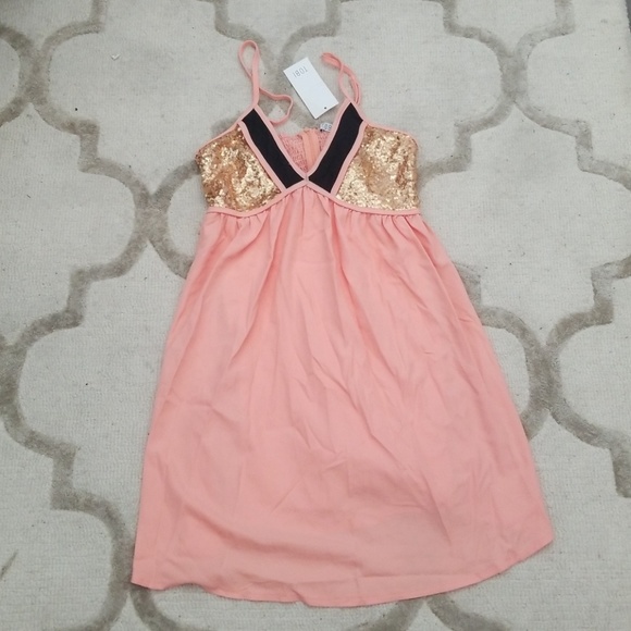 Coral Sequin Dress - Picture 5 of 6